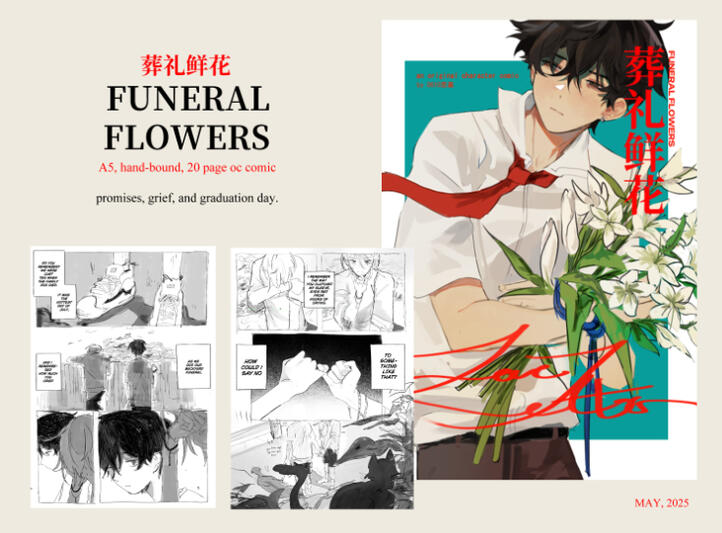 funeral flowers, oc bl comic, 2025